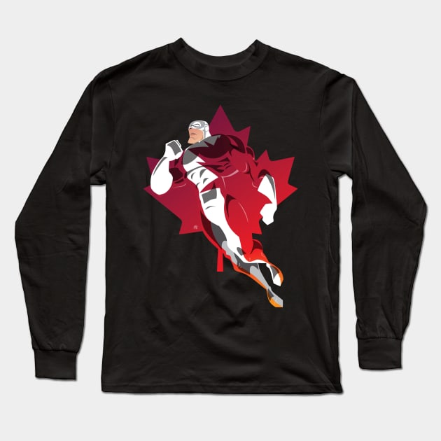 To Guard the Great White North Long Sleeve T-Shirt by CuddleswithCatsArt